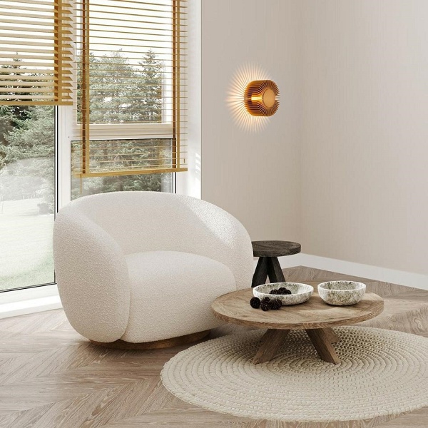 Lampa ścienna SUNNY złota - Moosee